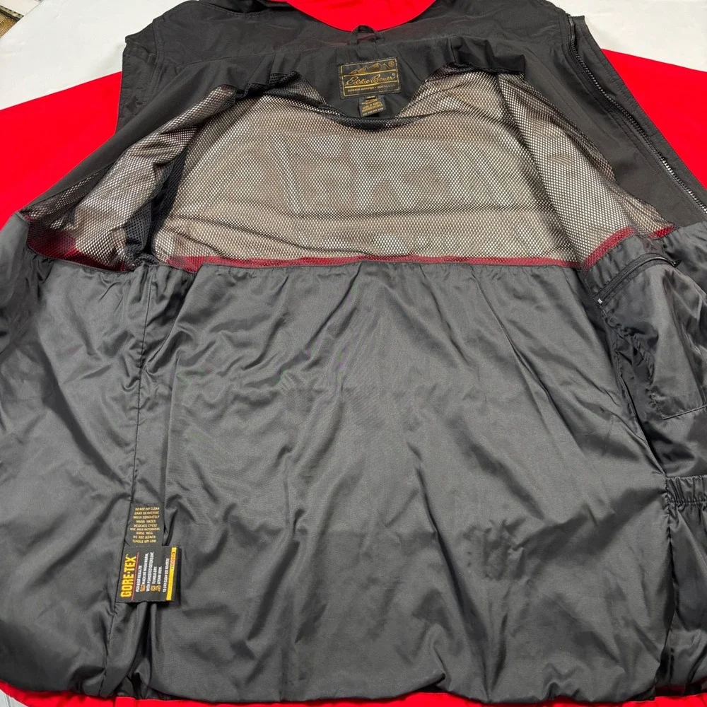 Eddie‎ Bauer Gore-Tex Jacket Womens Medium Red Vintage Mountain Parka Hooded